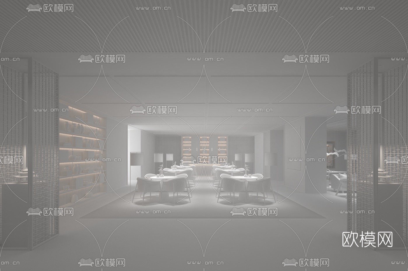 壹舍设计 湖北璞樾门第售楼处3d模型