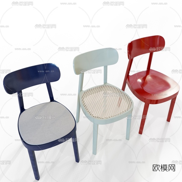 北欧简约单椅3d模型下载(渲染图5)