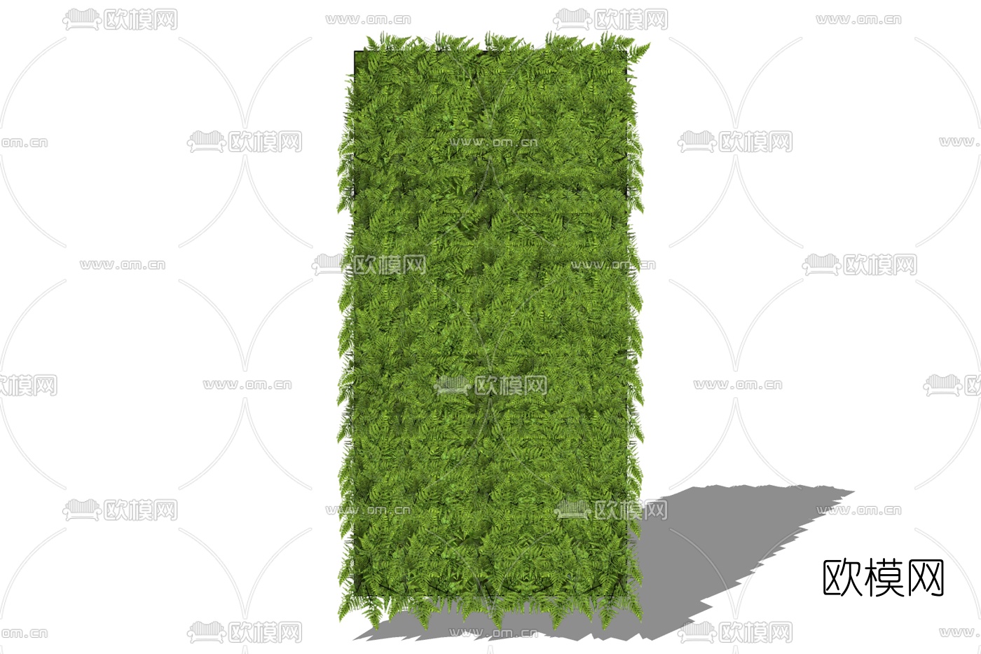 现代植物墙免费su模型下载