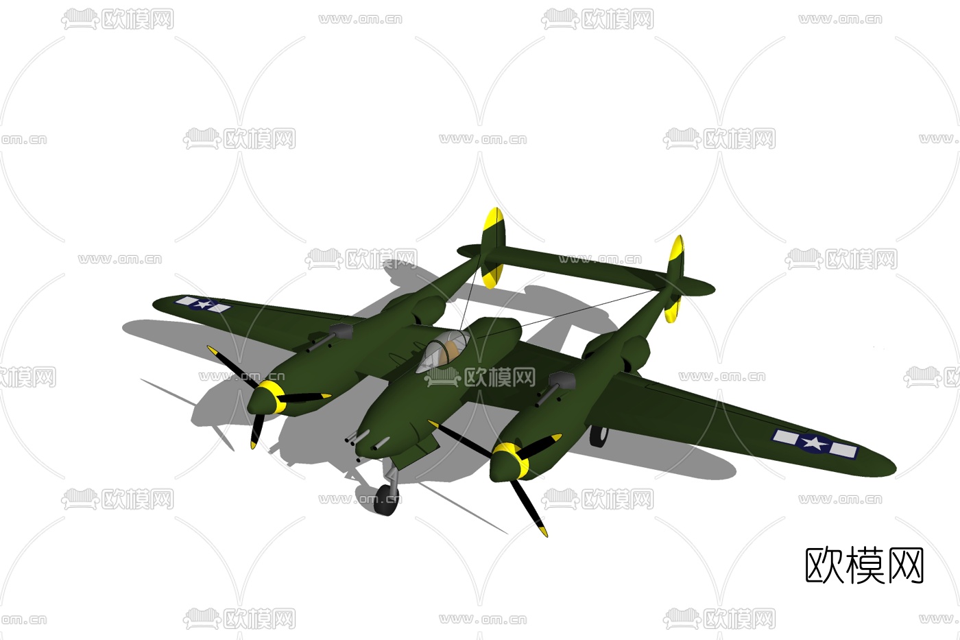 现代军用战斗机免费su模型下载