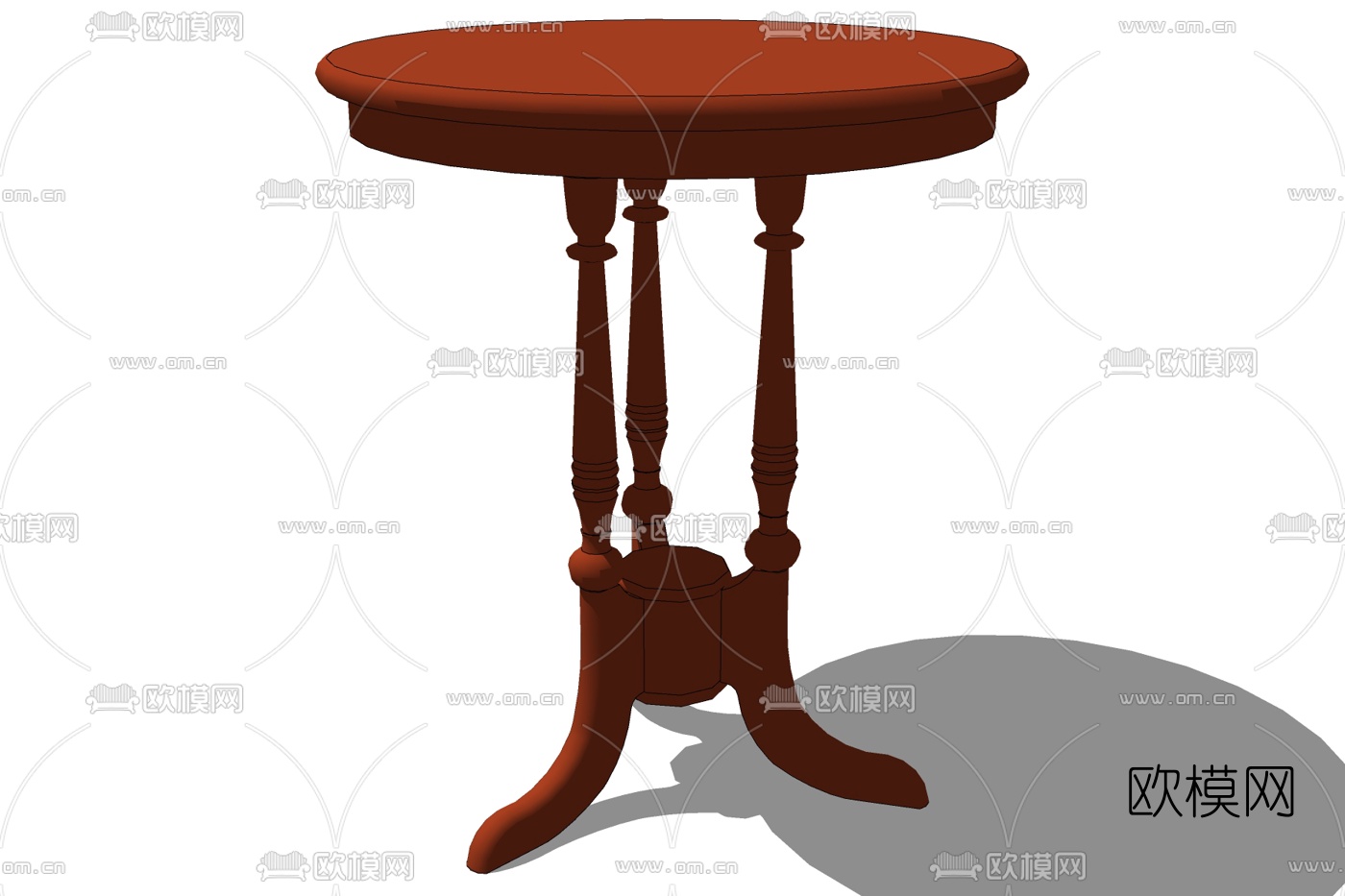 简欧圆几免费su模型下载