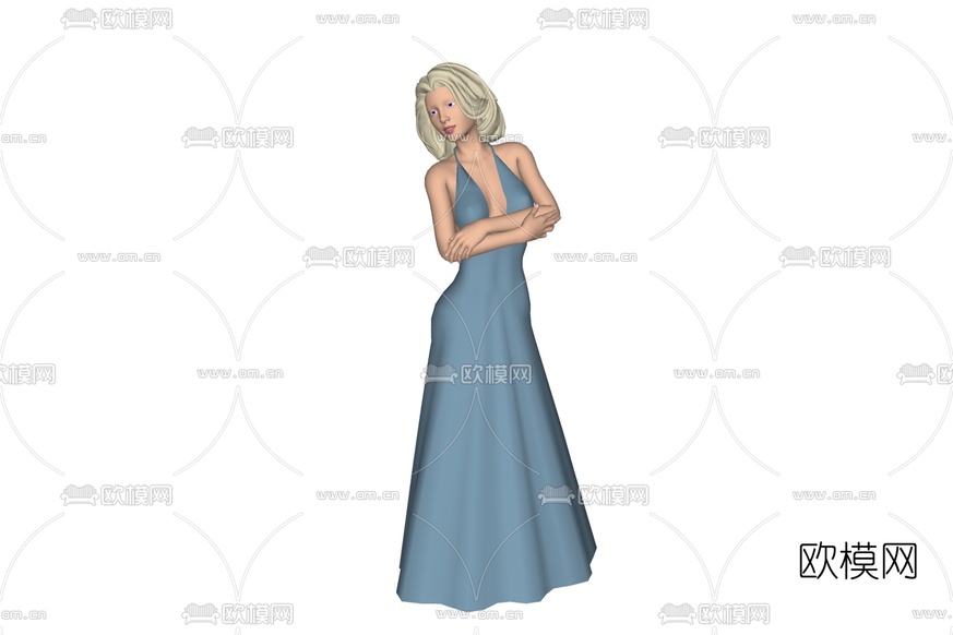 现代女性角色免费su模型下载