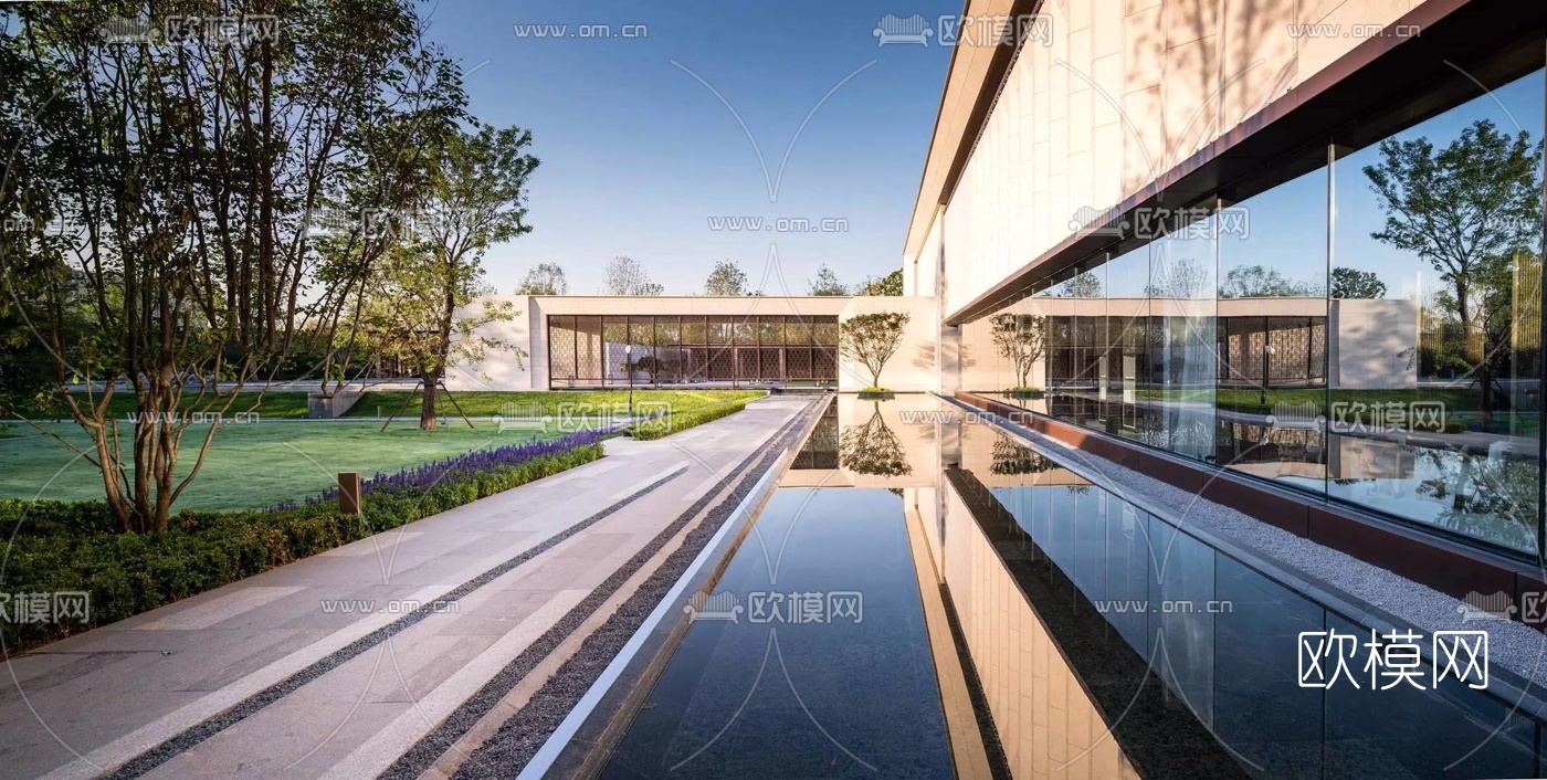 现代售楼处su模型下载（渲染图5）