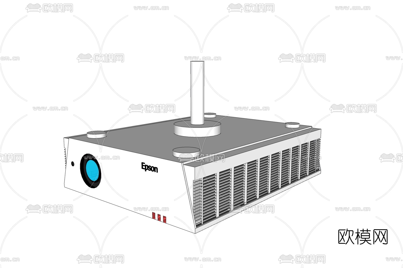 现代投影仪免费su模型