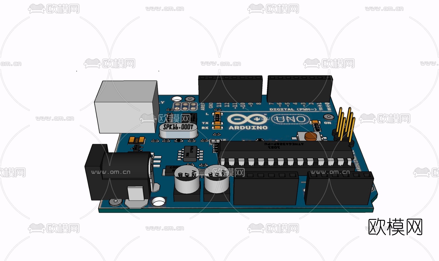 现代电路板免费su模型下载