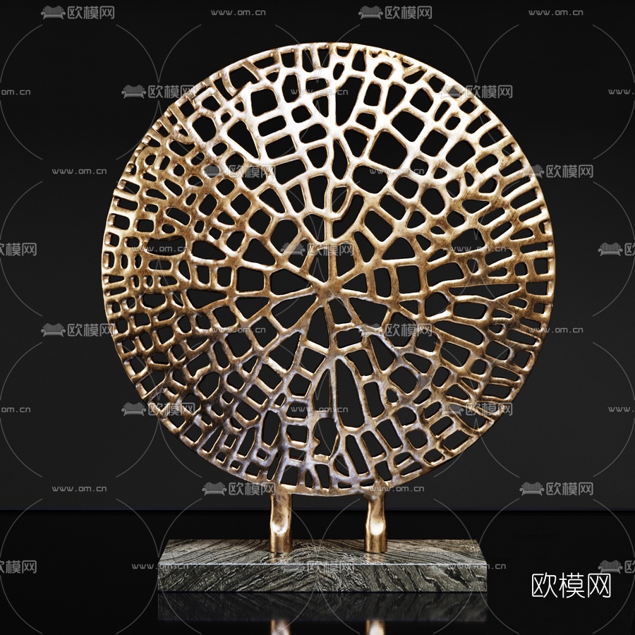 现代海星海螺饰品摆件3d模型
