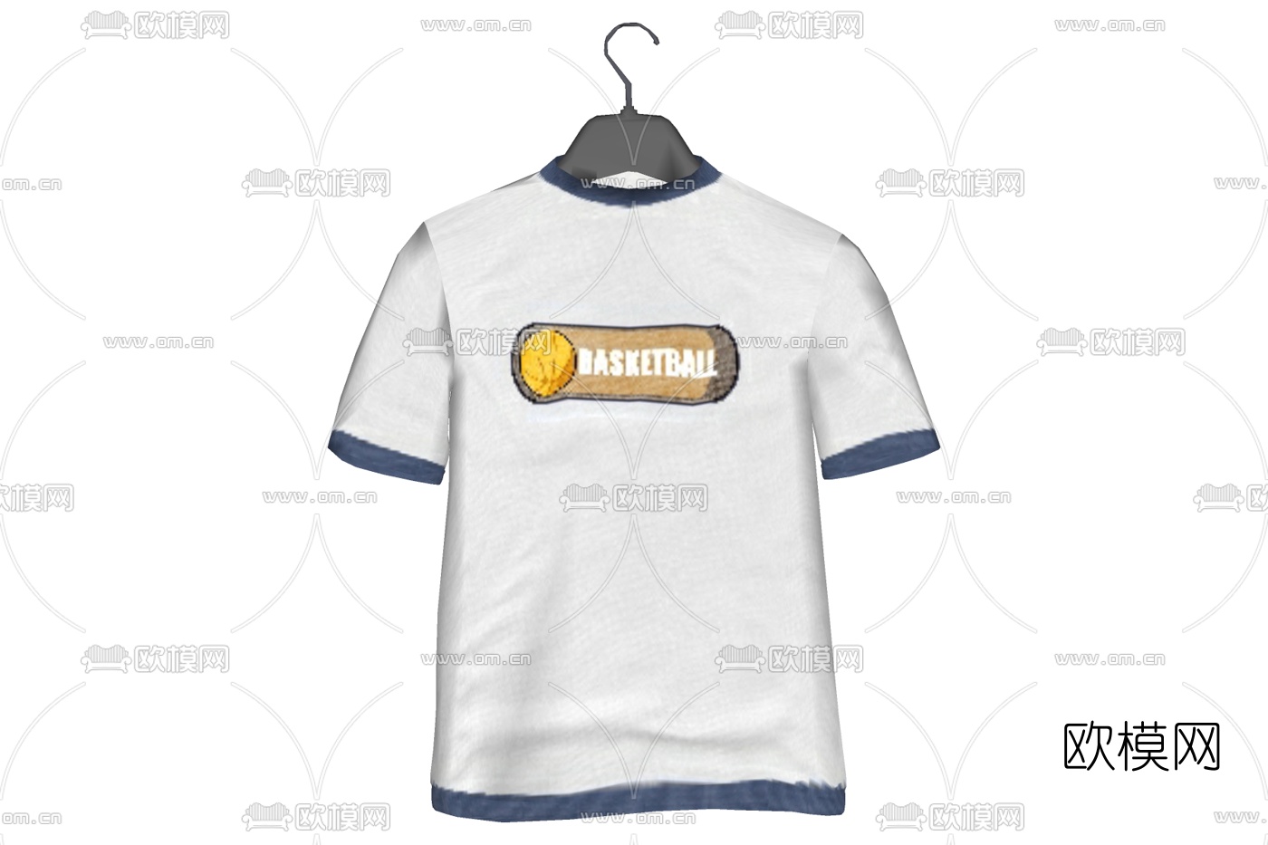 现代衣服衣架免费su模型