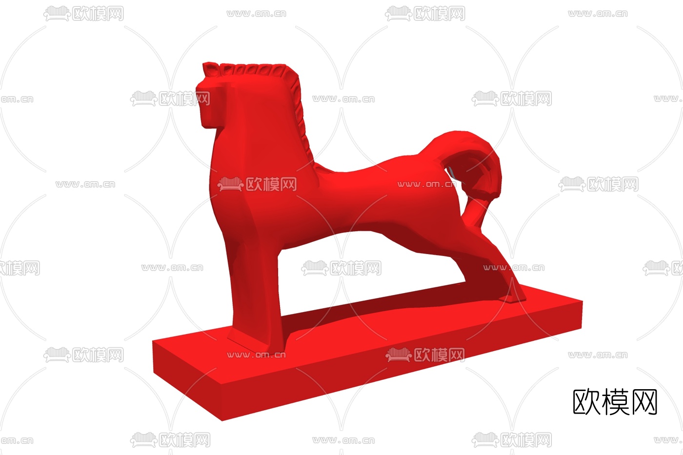 现代儿童玩具马免费su模型下载