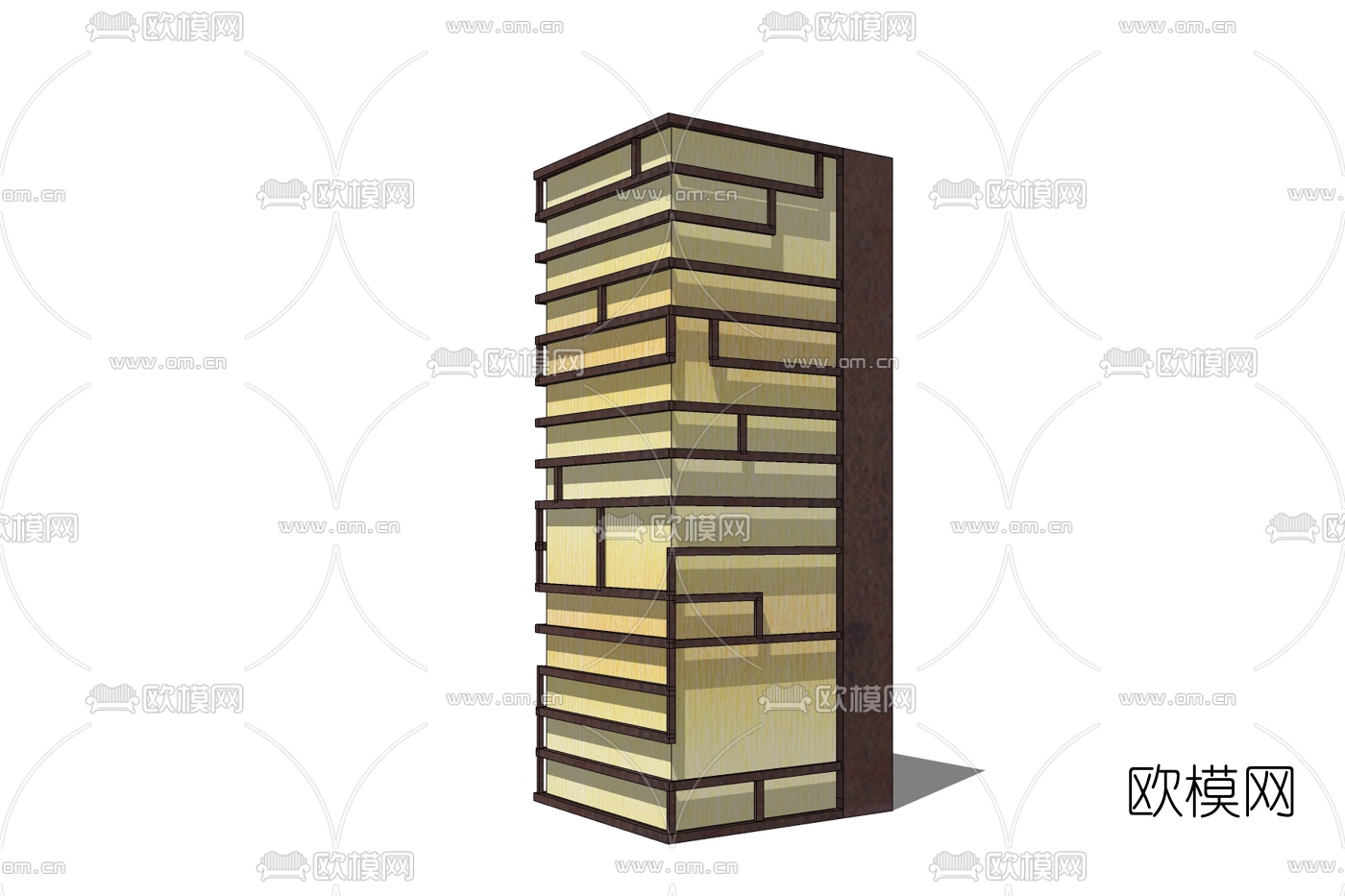 中式金属景观灯免费su模型下载