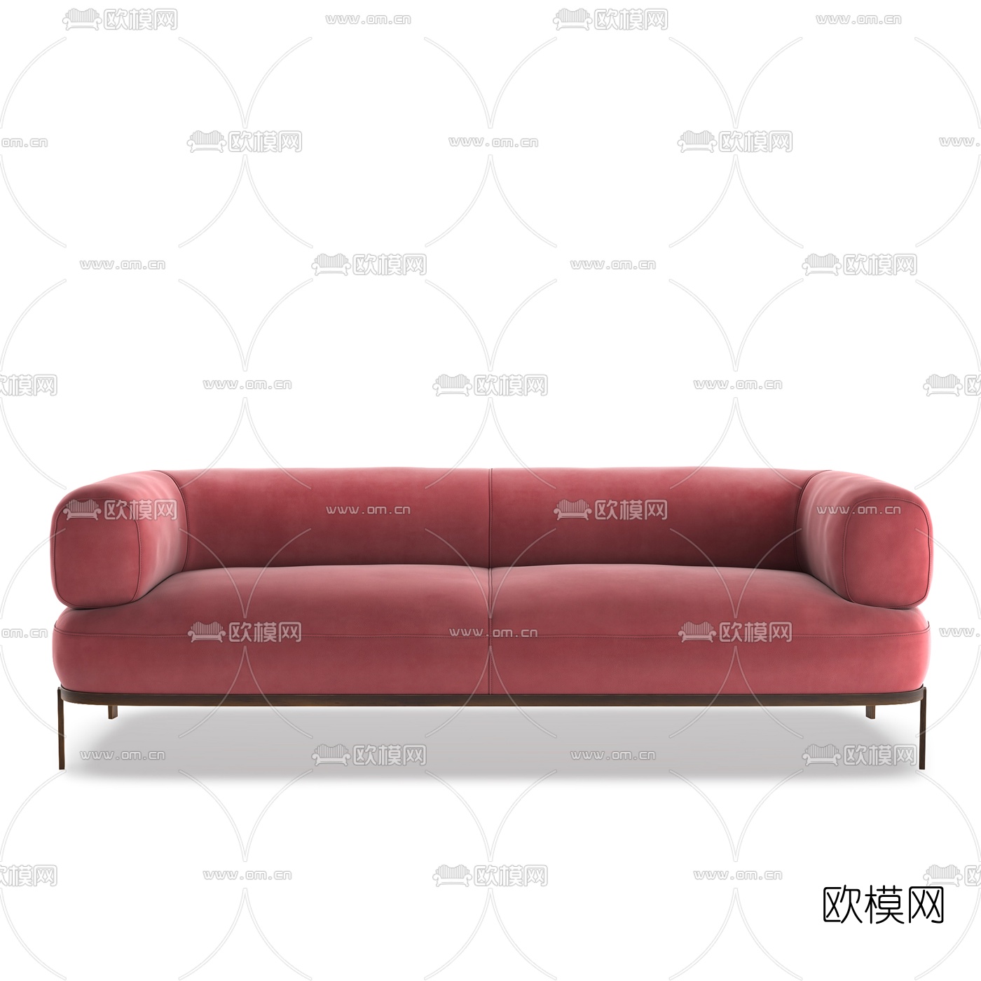 BAXTER 现代布艺双人沙发3d模型