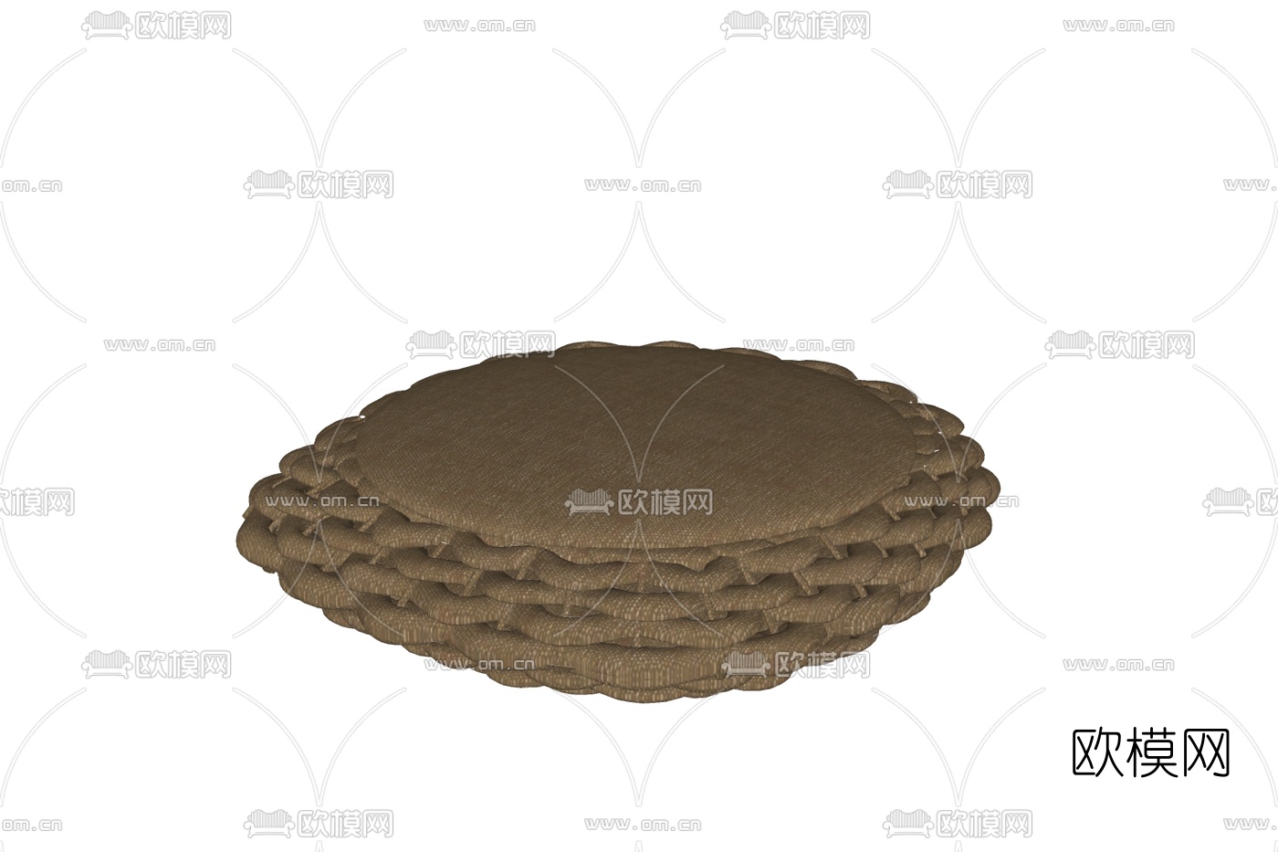 现代坐垫免费su模型下载