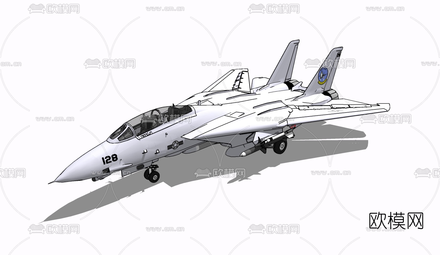 现代战斗机免费su模型下载