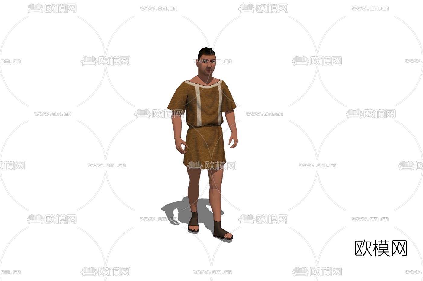 欧式人物免费su模型下载