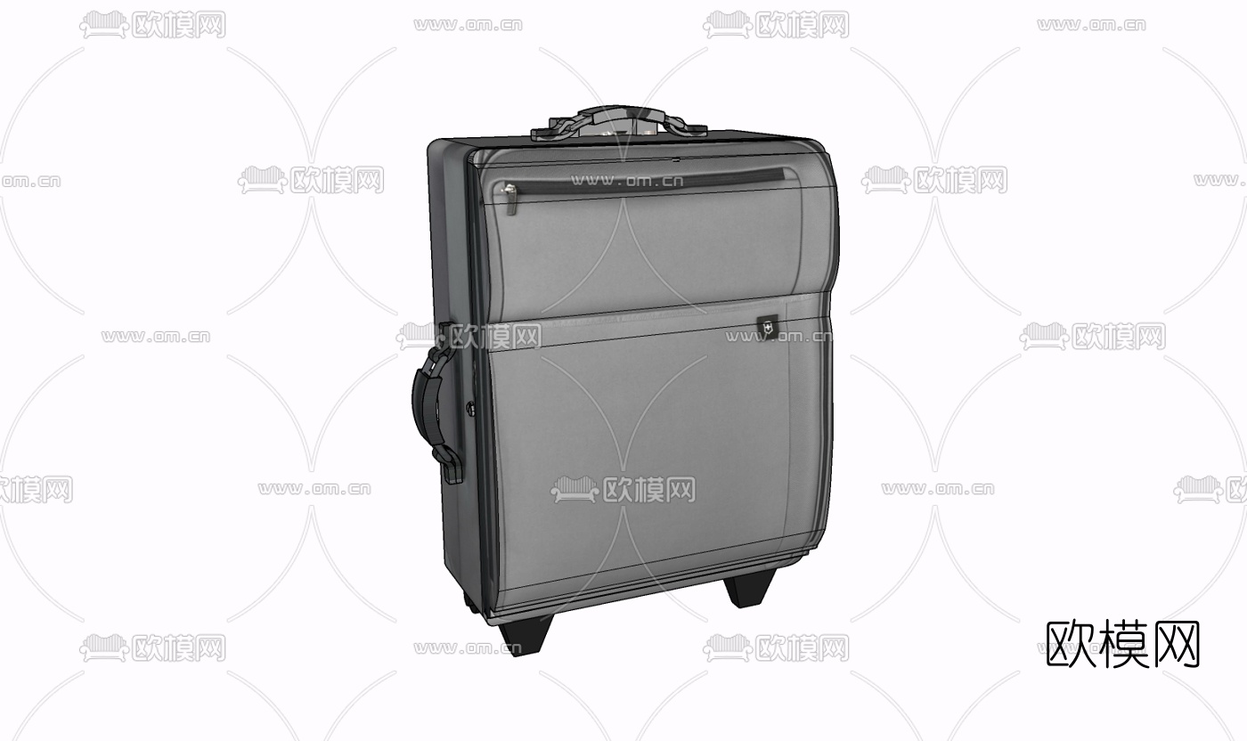 现代行李箱免费su模型下载