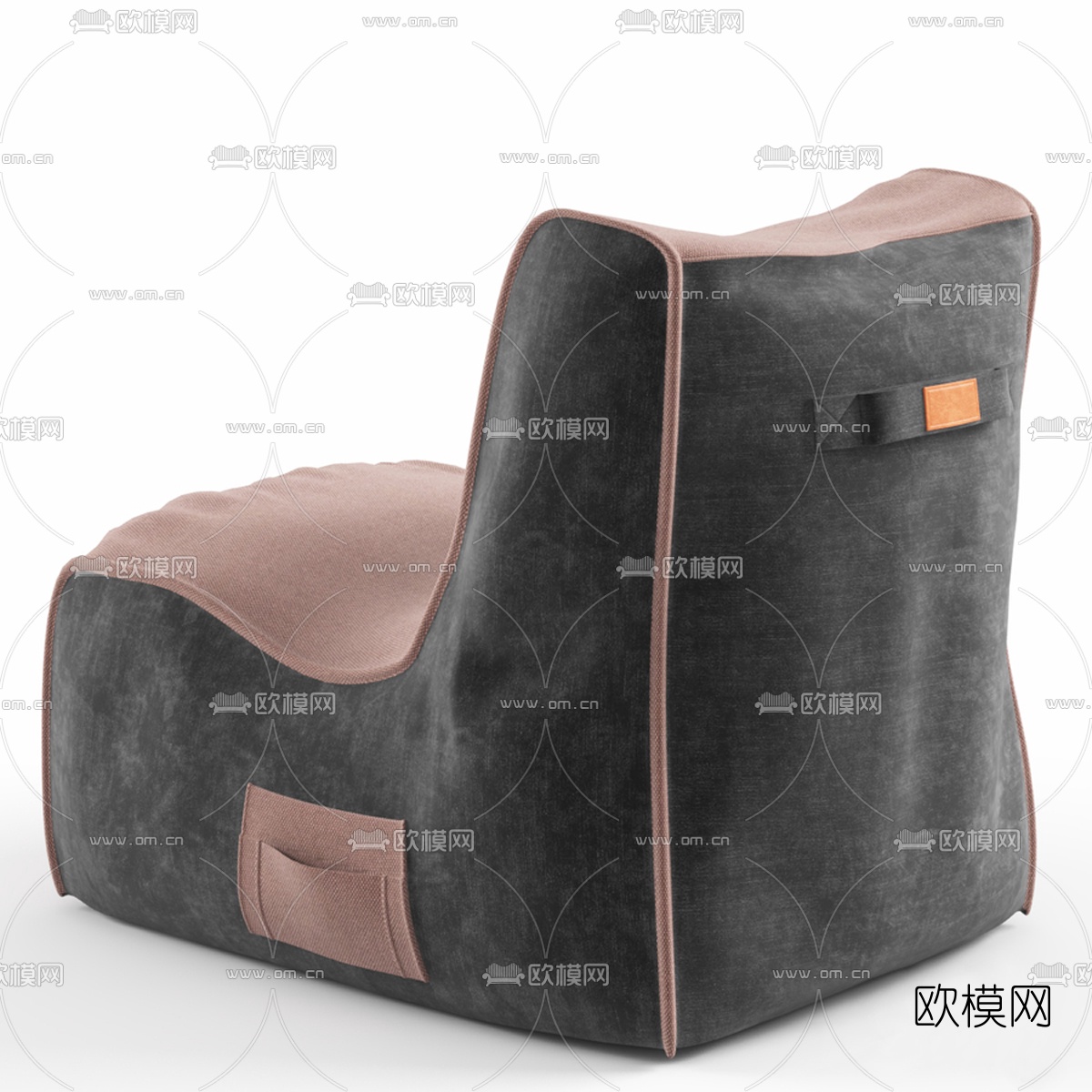 现代布艺单人沙发3d模型