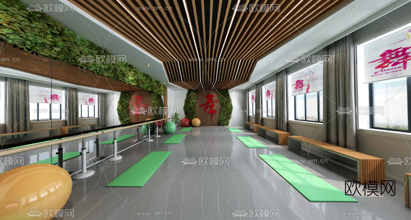 现代舞蹈教室vr全景3d模型