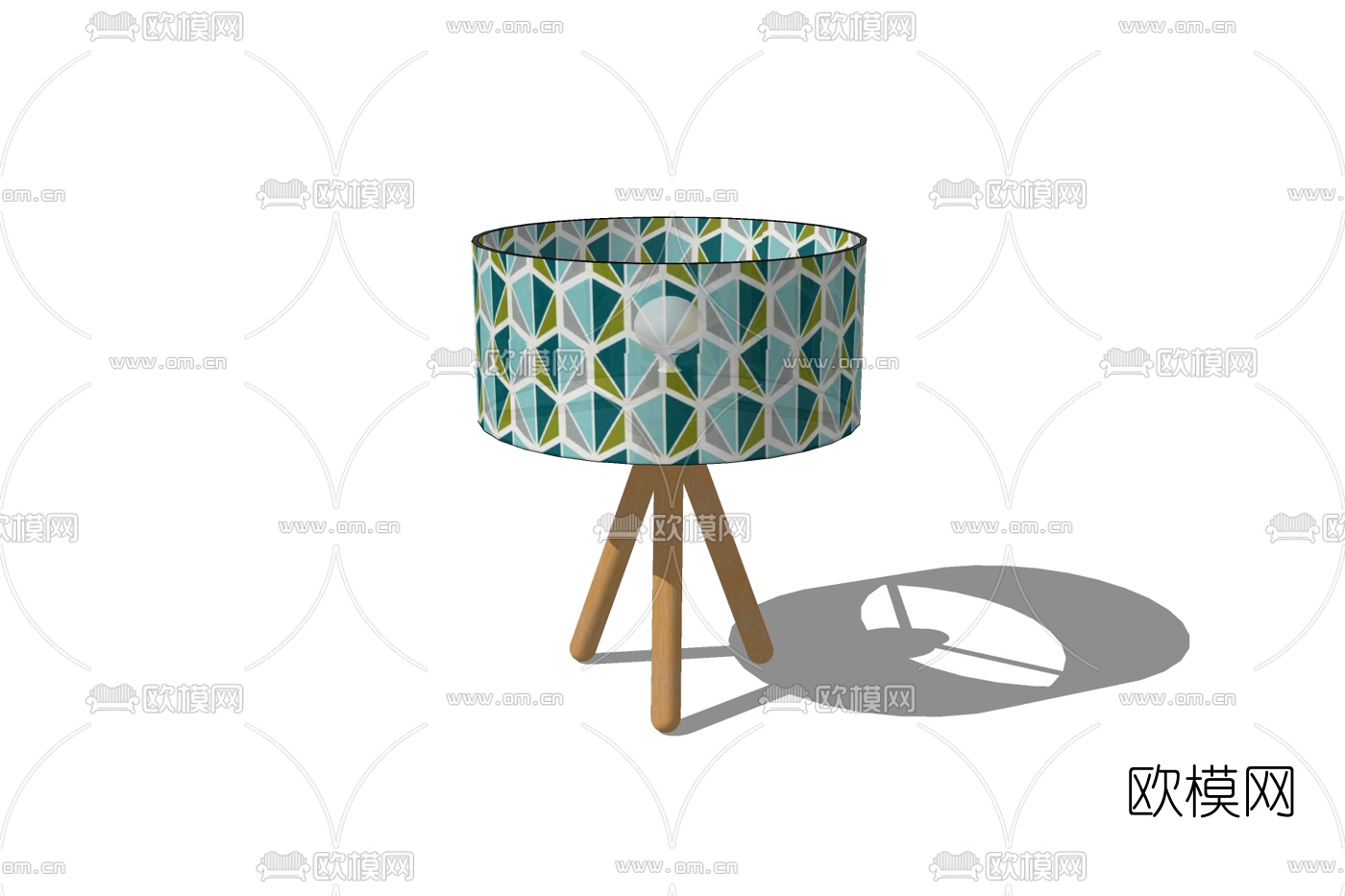 北欧台灯免费su模型下载