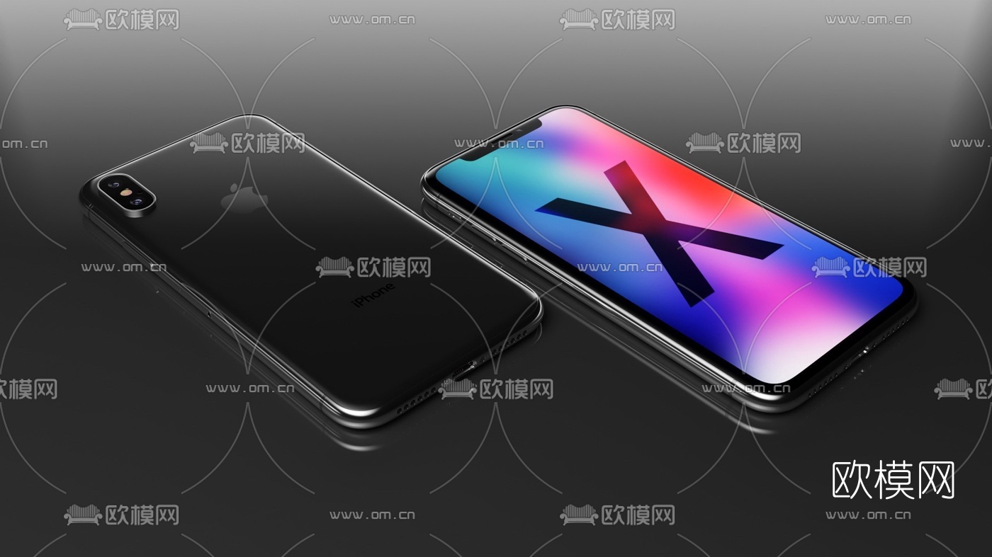 现代苹果手机3d模型