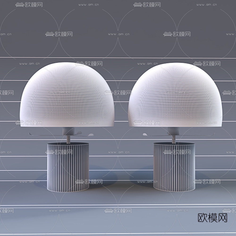 现代台灯免费3d模型下载（渲染图2）