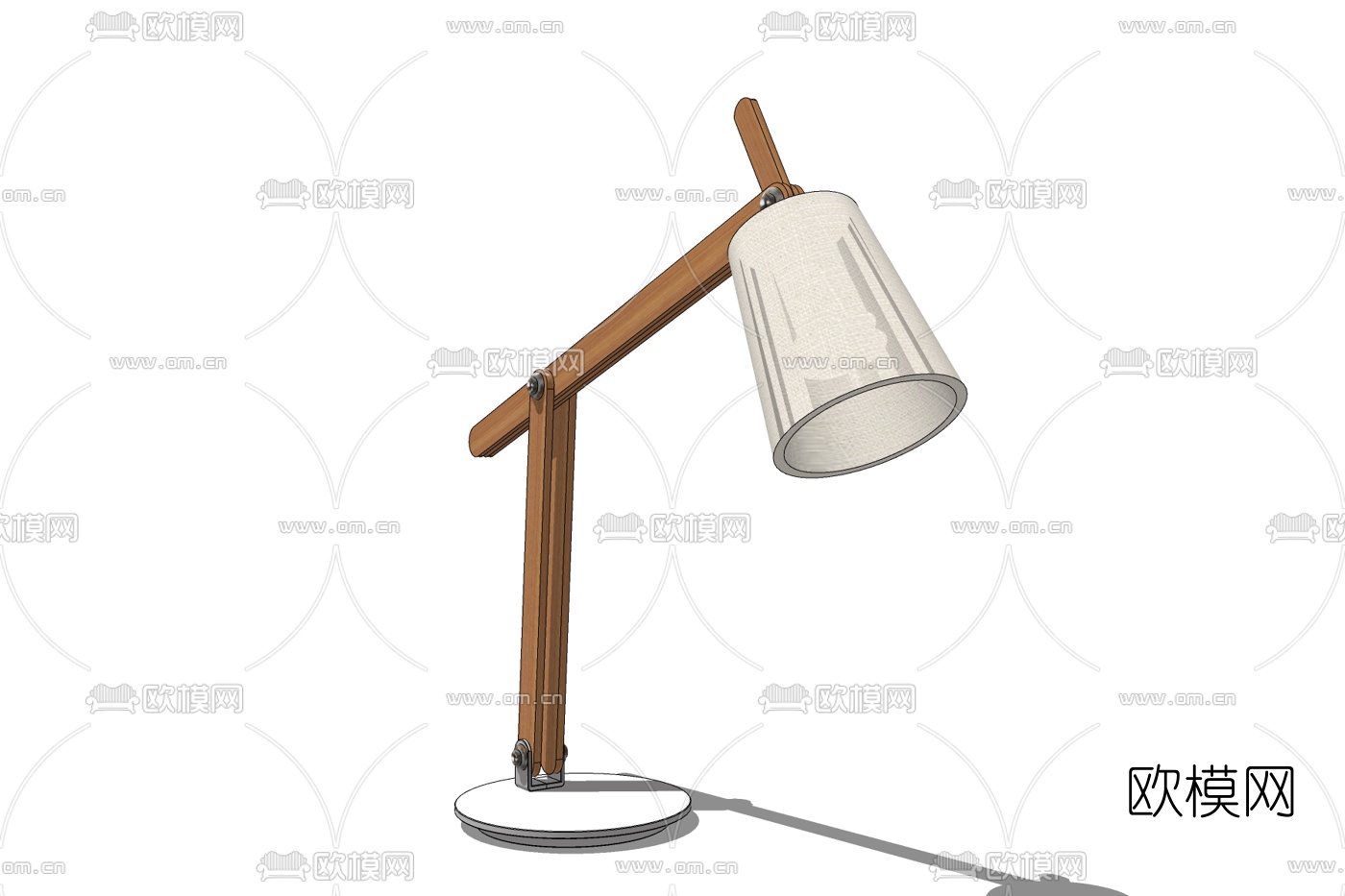 现代台灯免费su模型下载