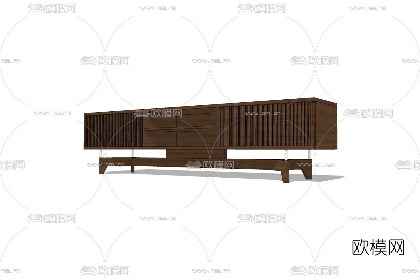 新中式斗柜免费su模型下载