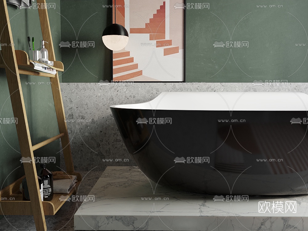 北欧卫生间3d模型