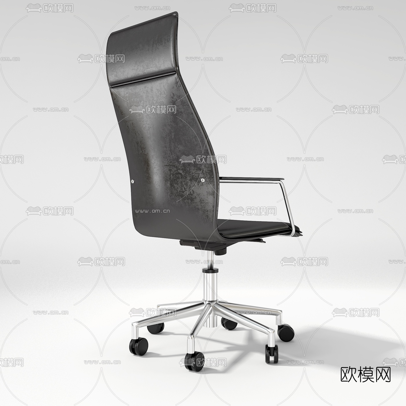 现代高背办公职员椅3d模型