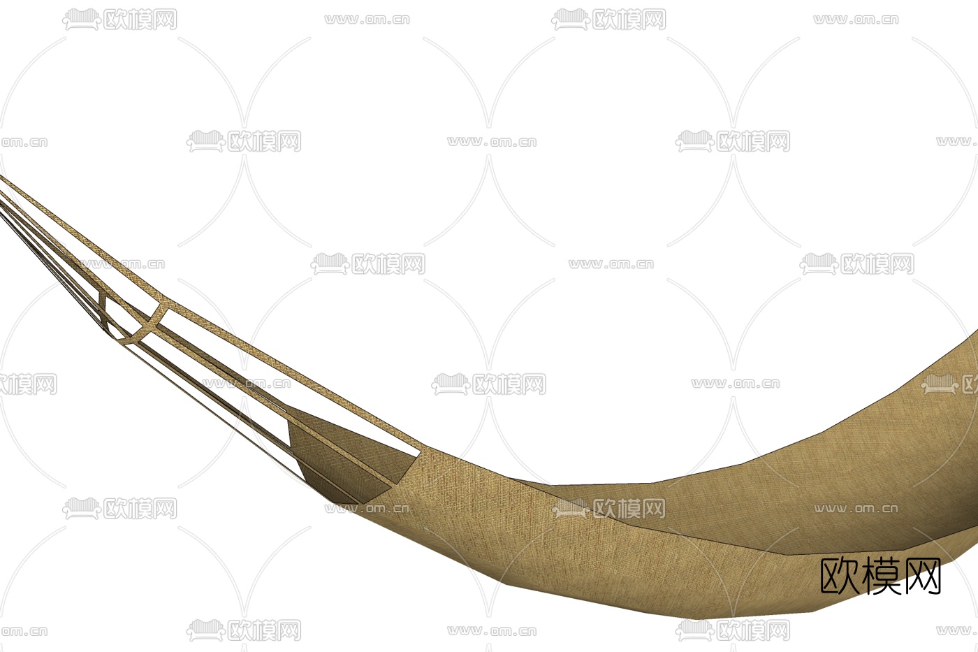 现代秋千吊床免费su模型下载