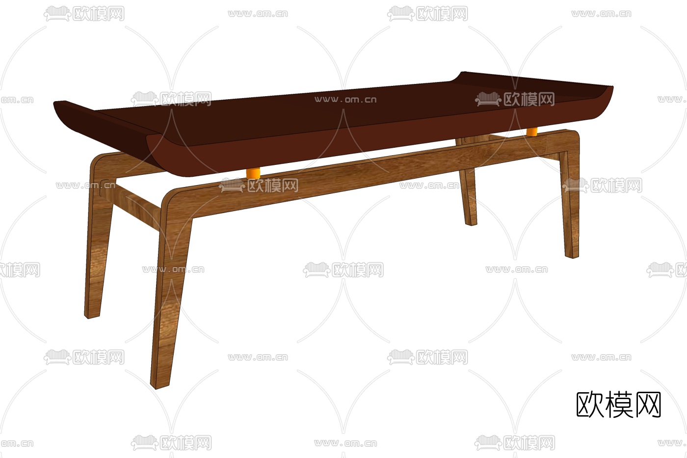 现代实木端景台免费su模型下载