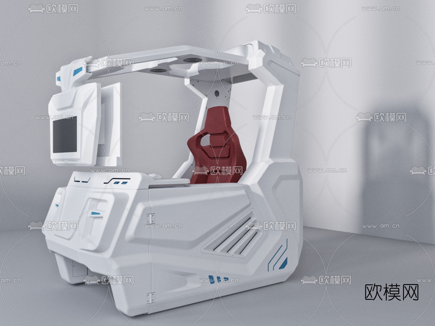 现代电竞游戏平台3d模型