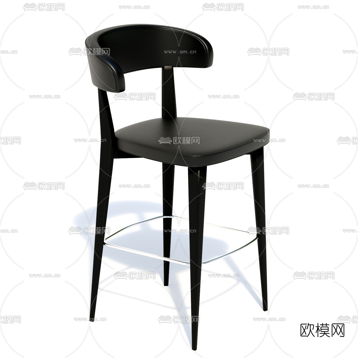 现代简约吧椅免费3d模型下载