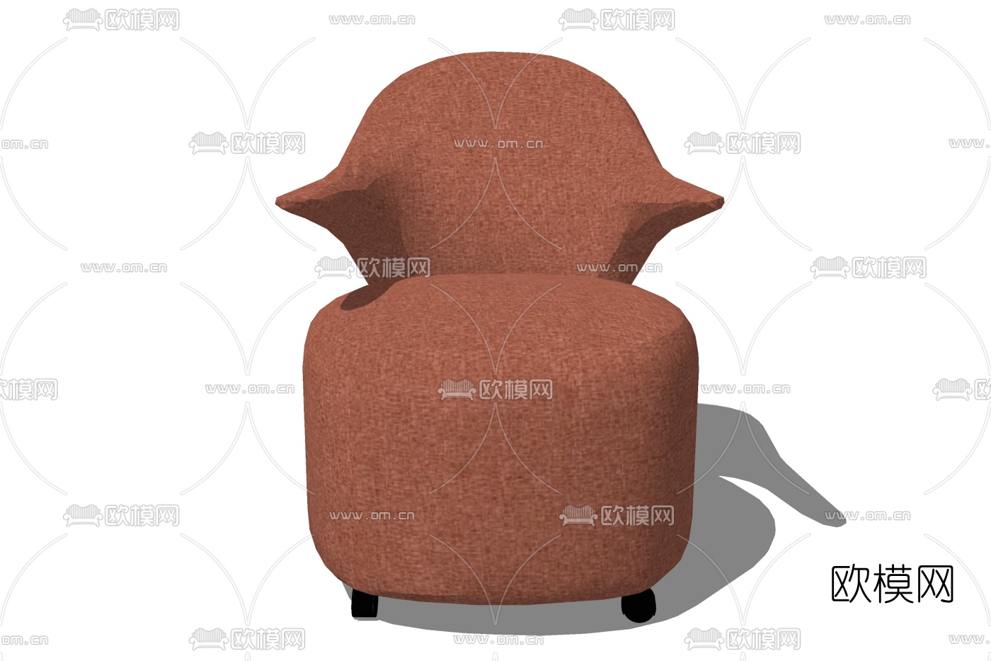 现代休闲沙发免费su模型下载