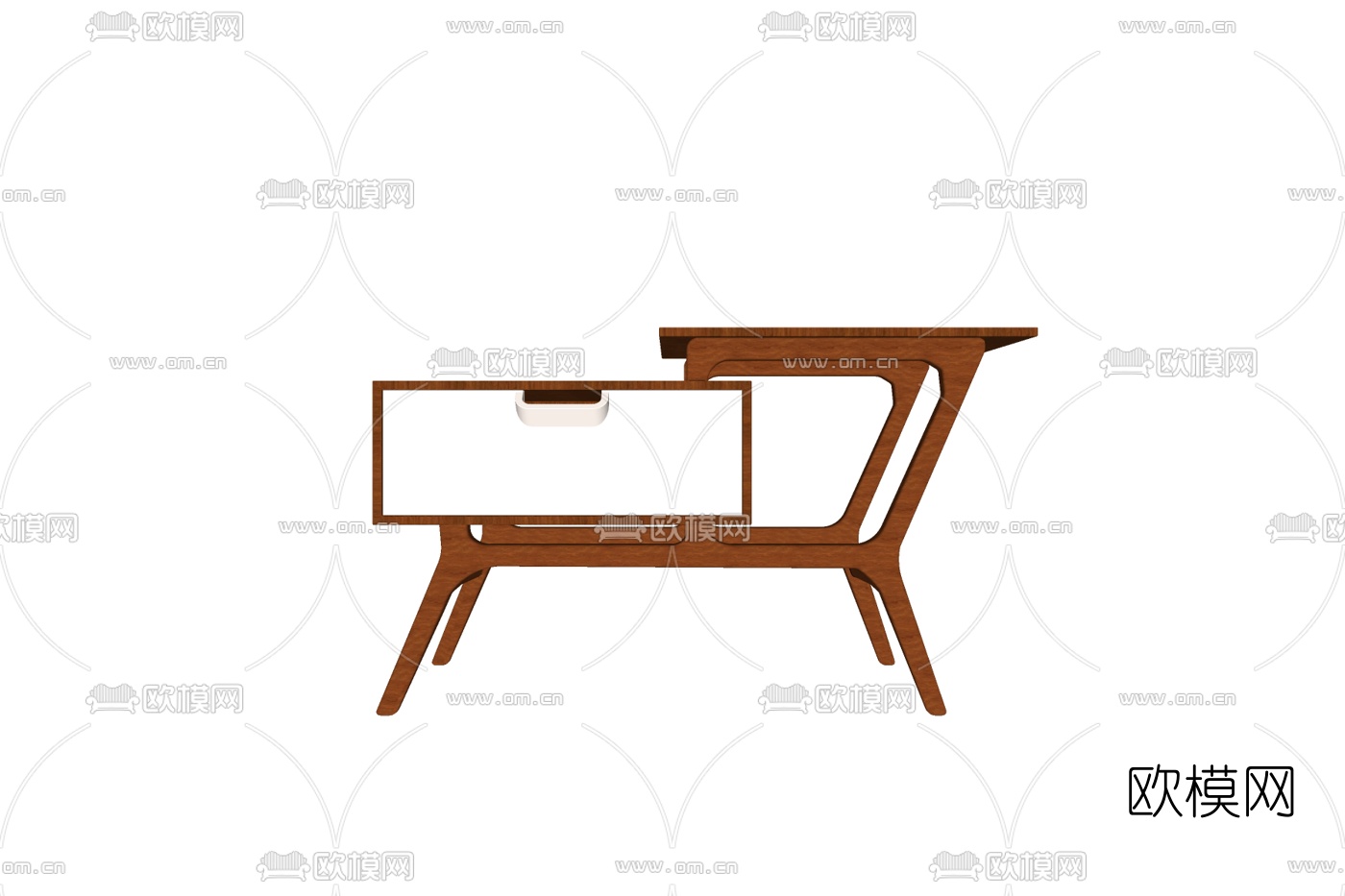 中式实木储物柜免费su模型下载