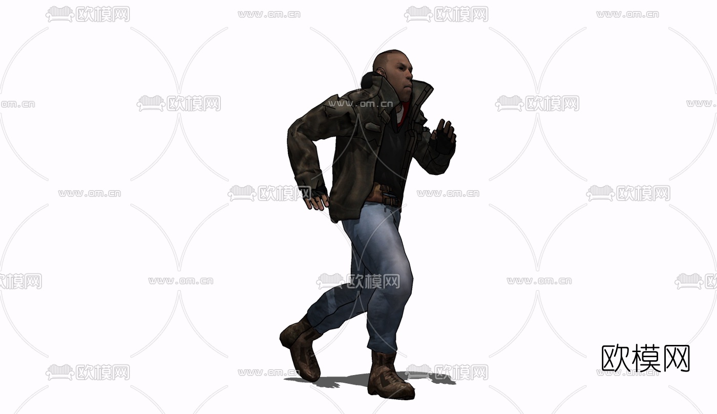 现代人物免费su模型下载