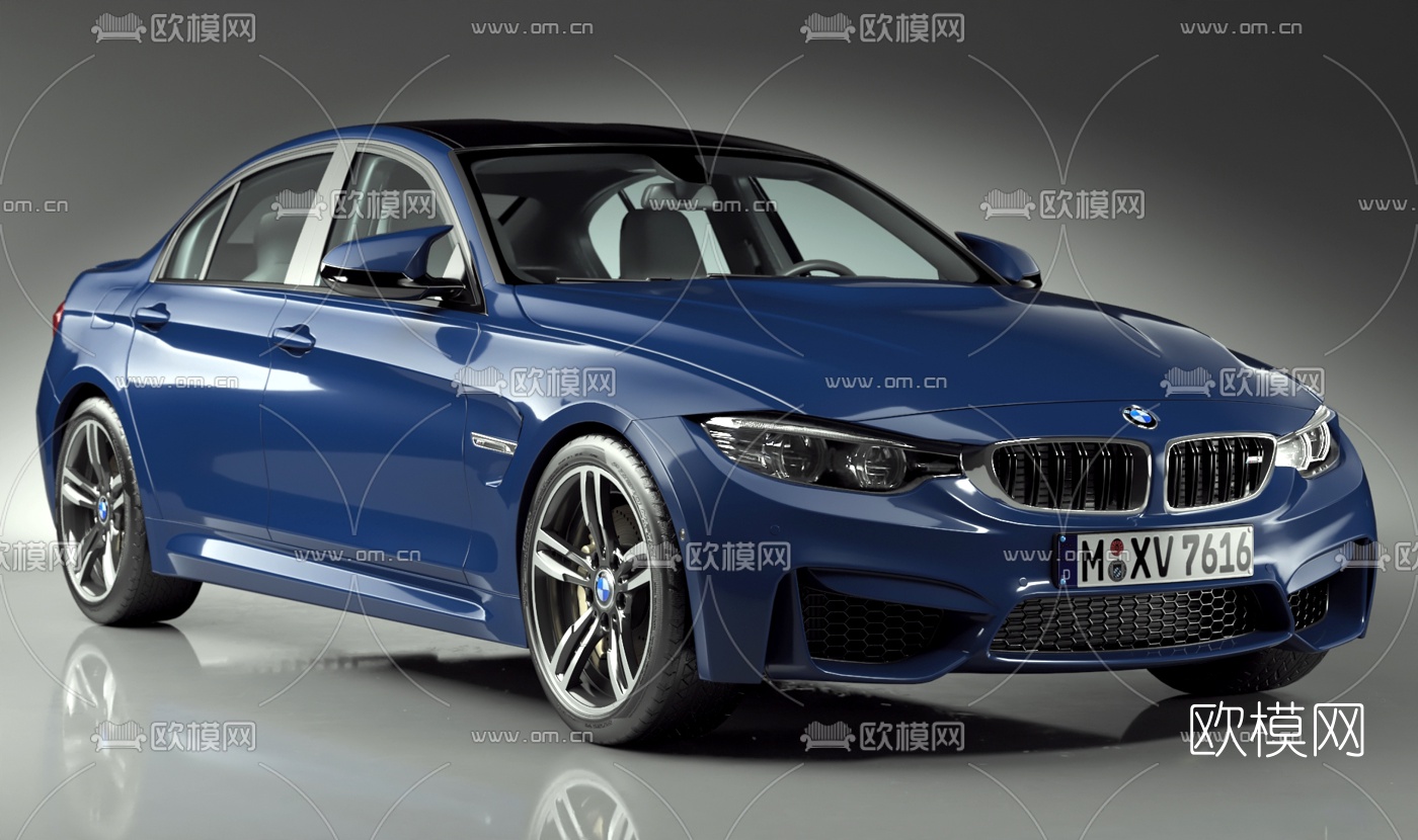 现代宝马汽车3d模型