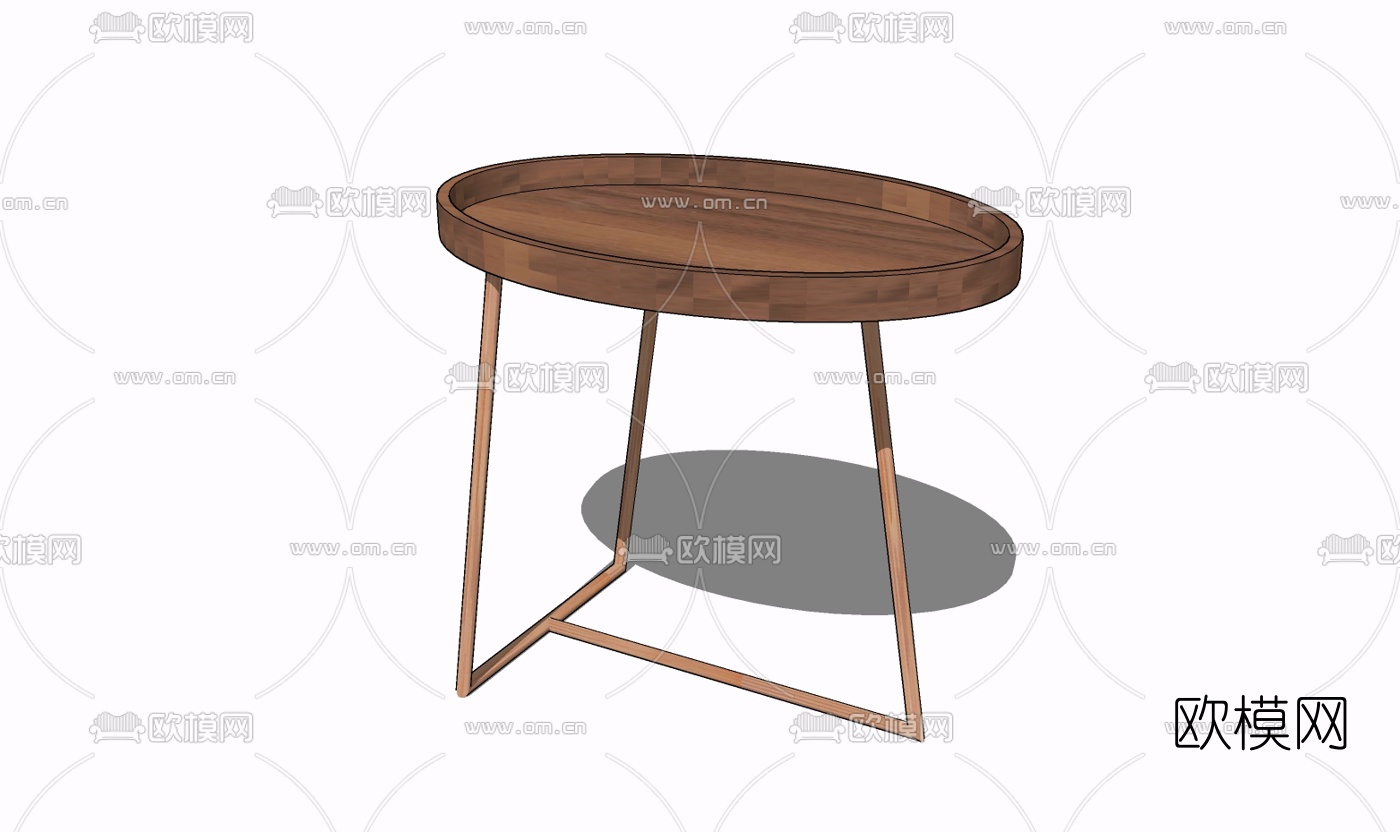 现代轻奢边几免费su模型下载