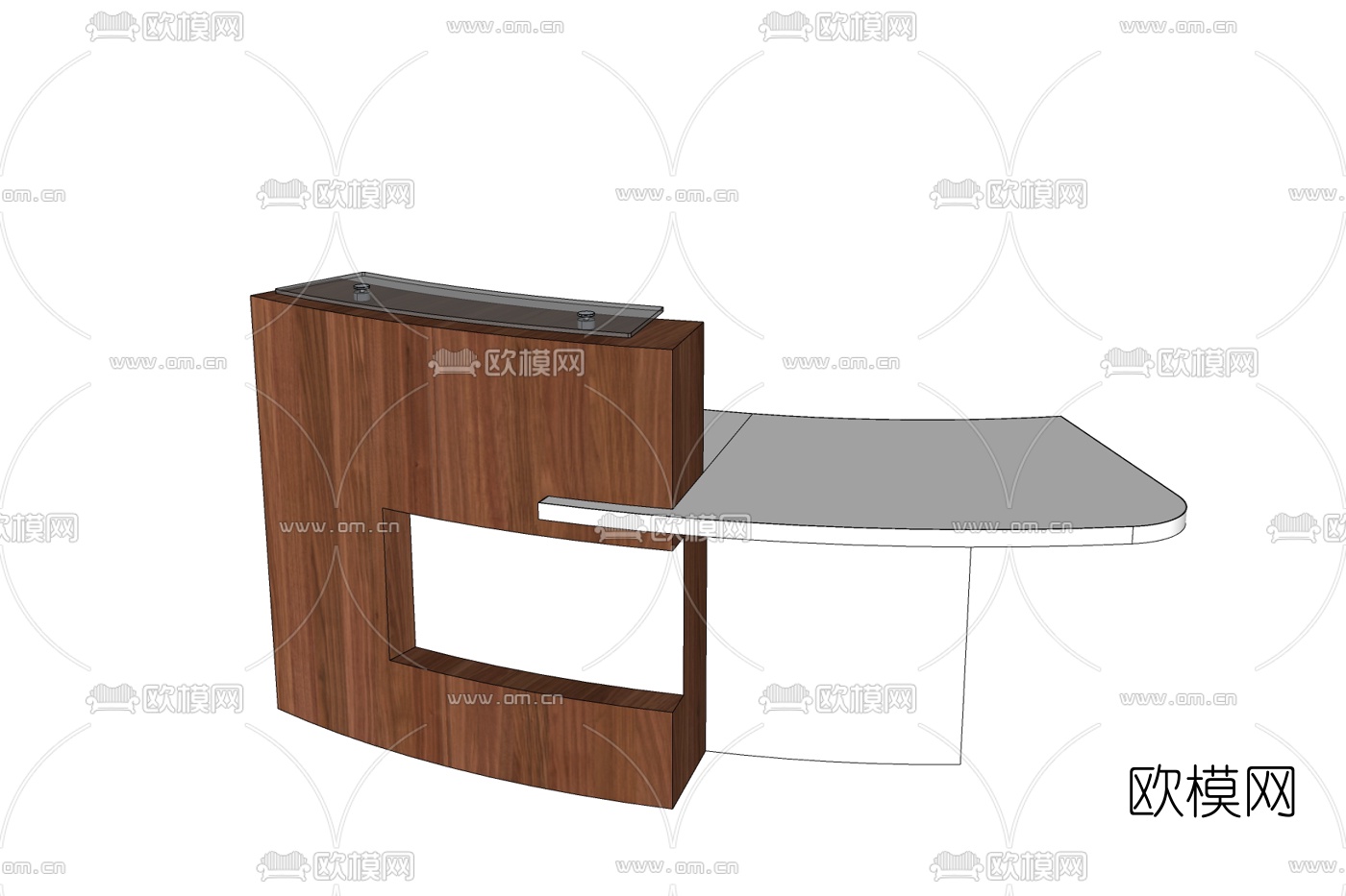 现代前台免费su模型下载