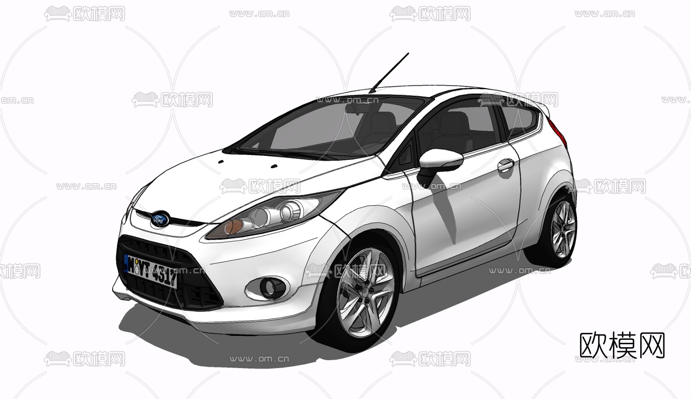 现代汽车免费su模型下载