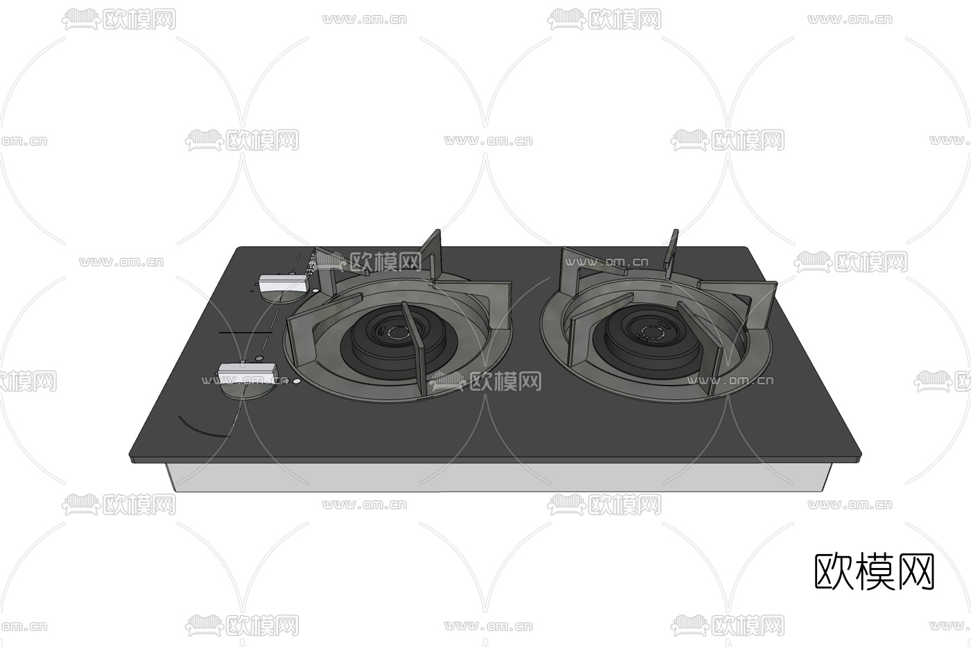 现代灶台免费su模型下载