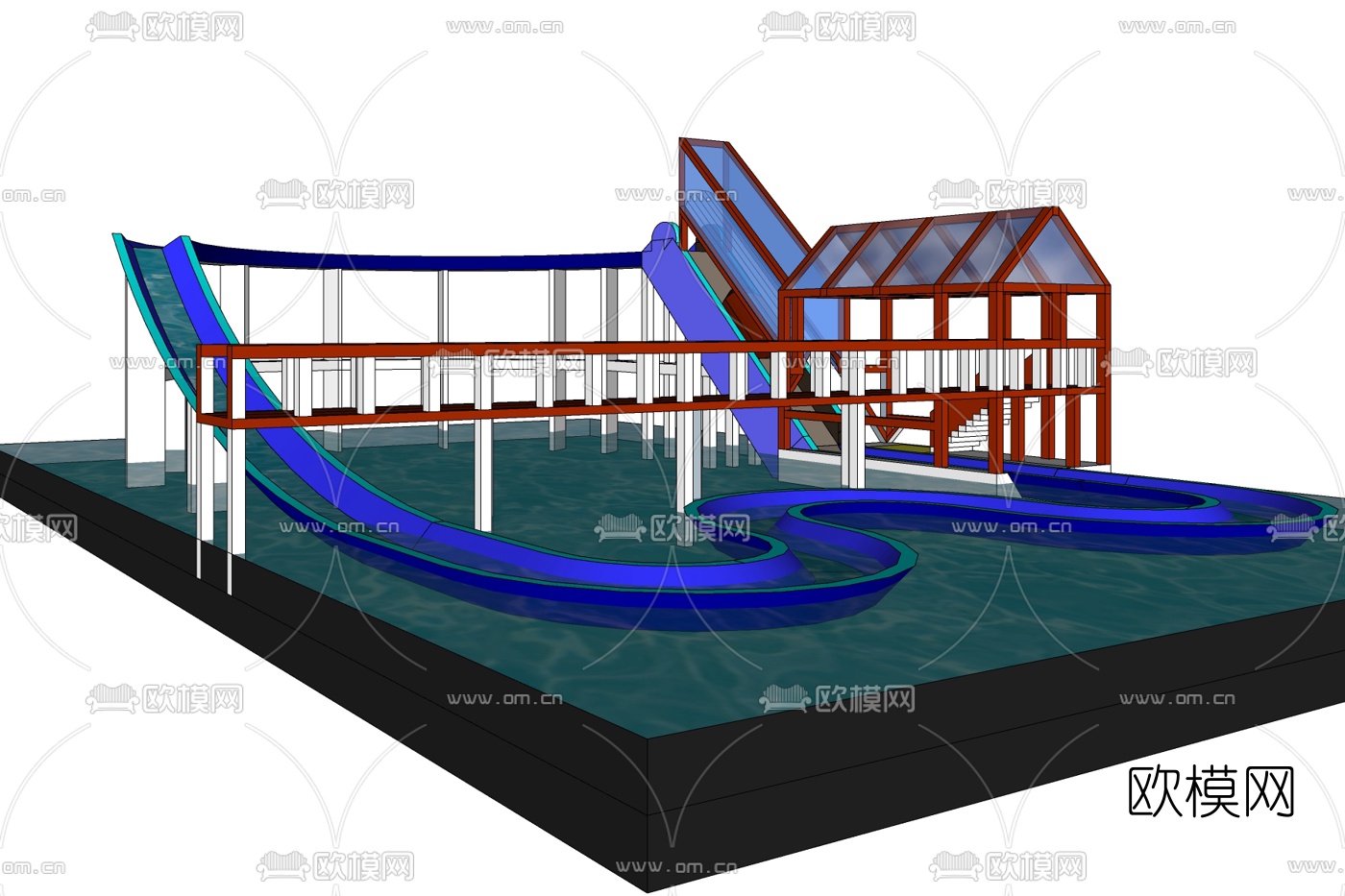 现代大型娱乐设备免费su模型下载
