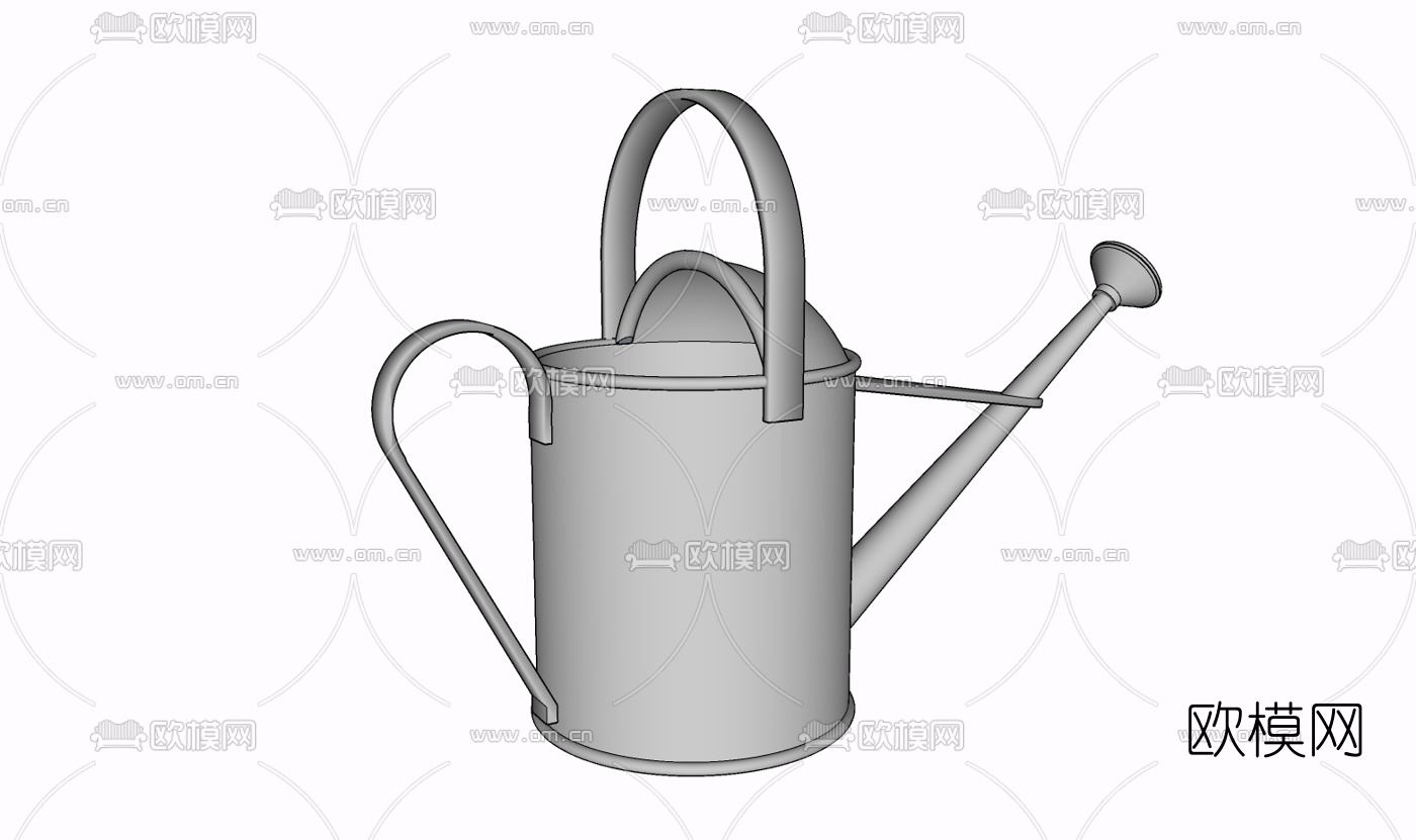 现代金属水壶免费su模型下载