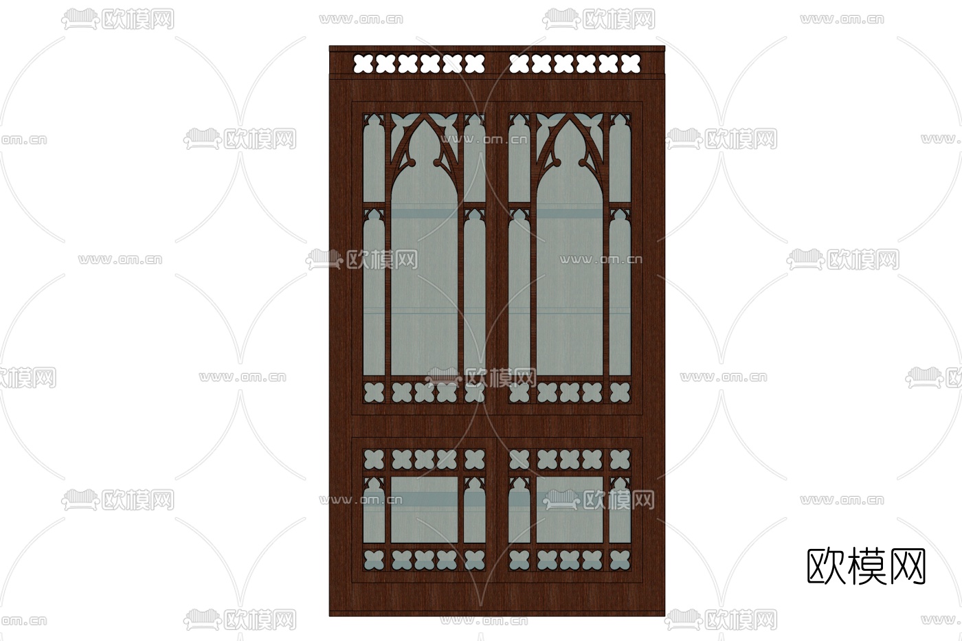 欧式雕花窗户免费su模型下载