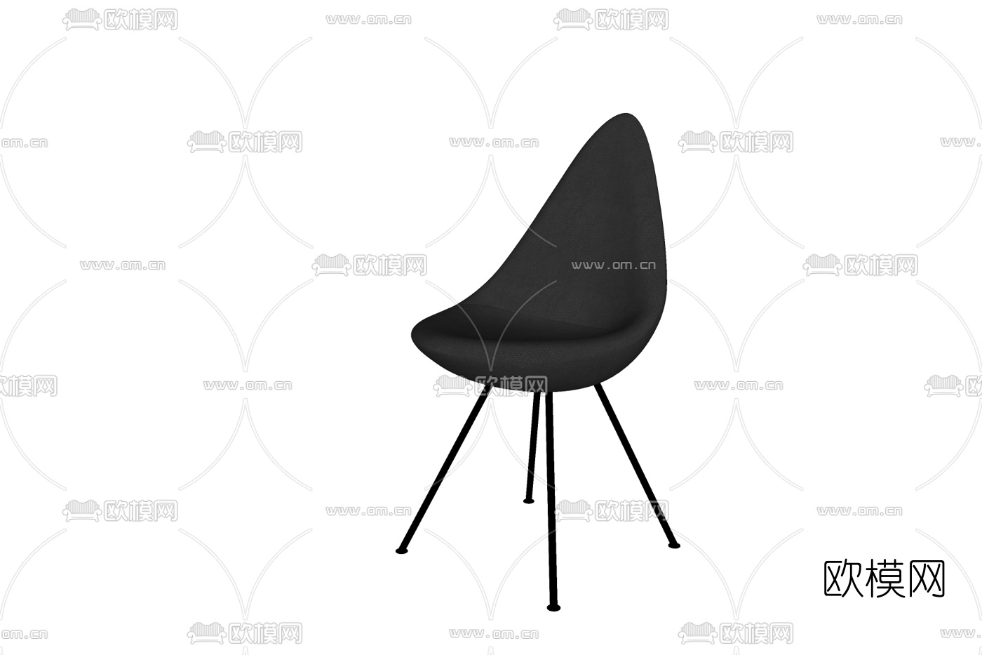 现代休闲椅su模型下载