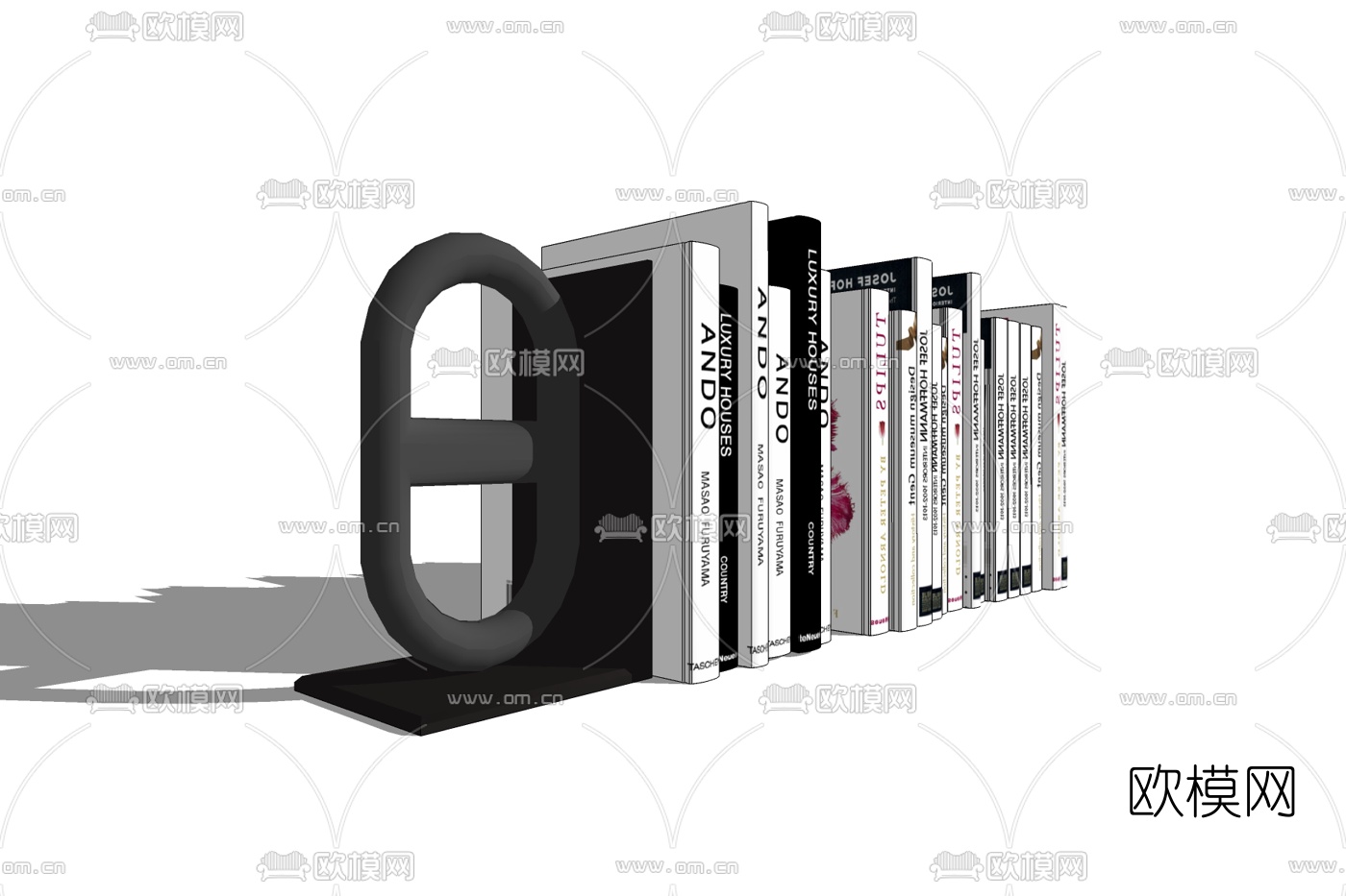 现代书籍免费su模型下载