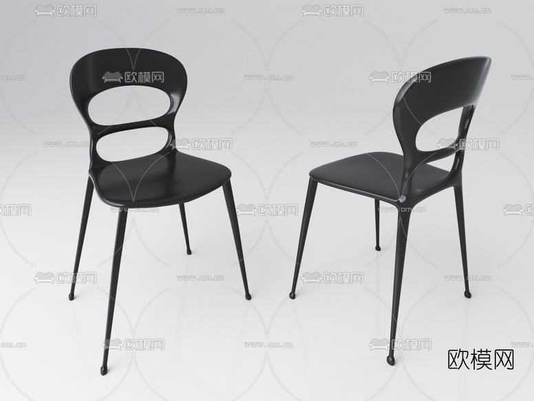 现代靠背单椅3d模型下载(渲染图1)