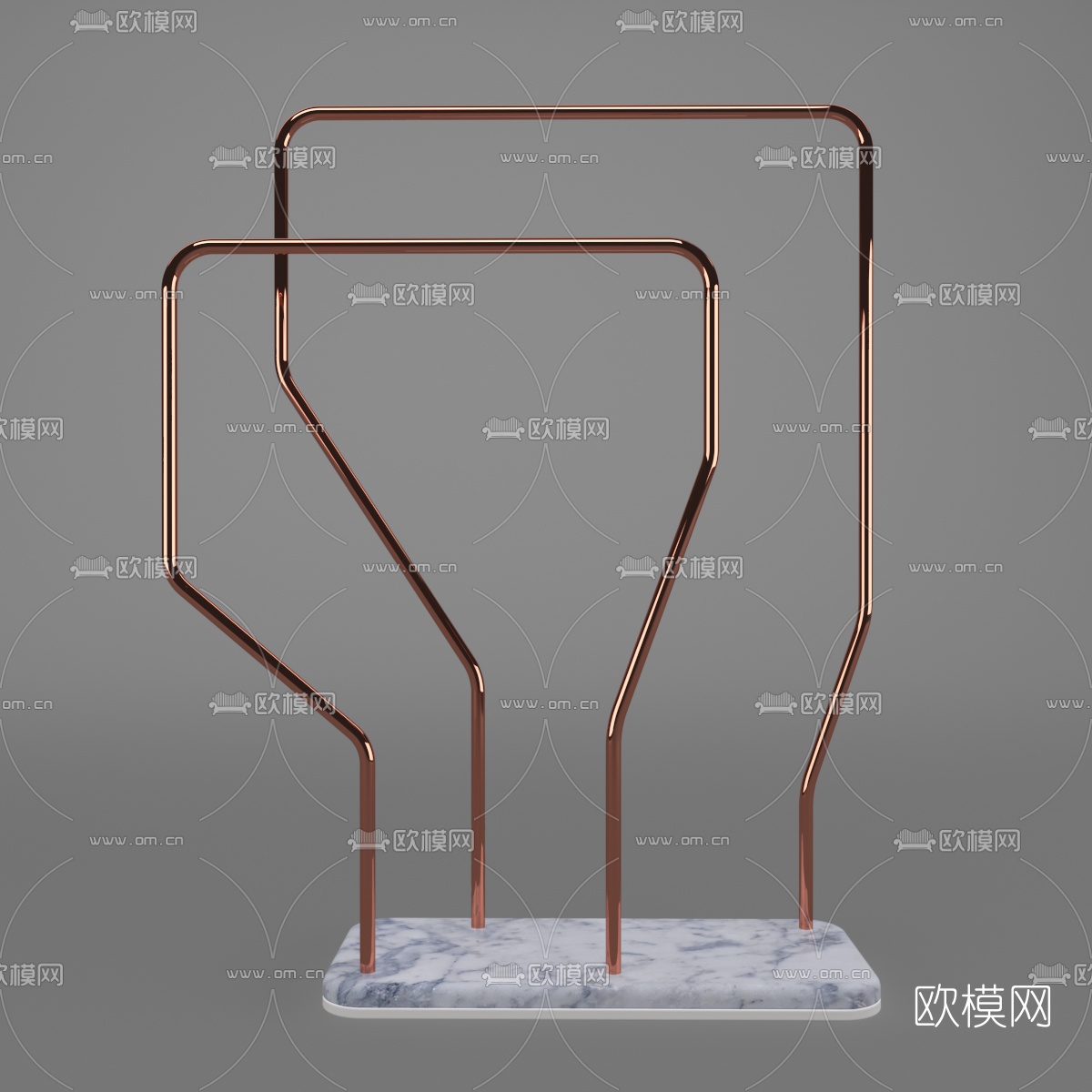 现代圆几边几免费3d模型下载（渲染图2）