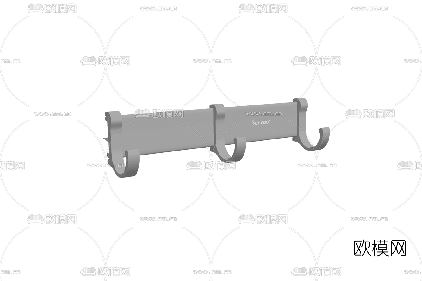 现代毛巾架免费su模型下载