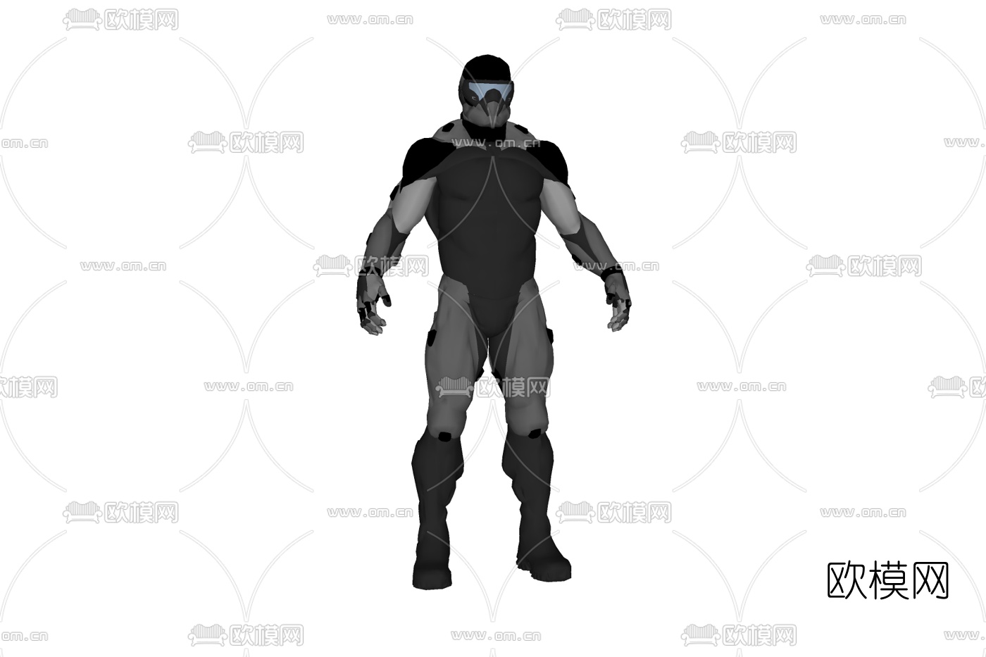 现代机甲武士免费su模型下载