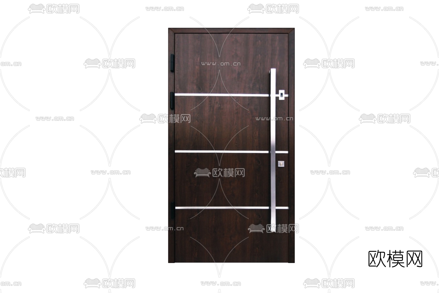 新中式房门免费su模型下载