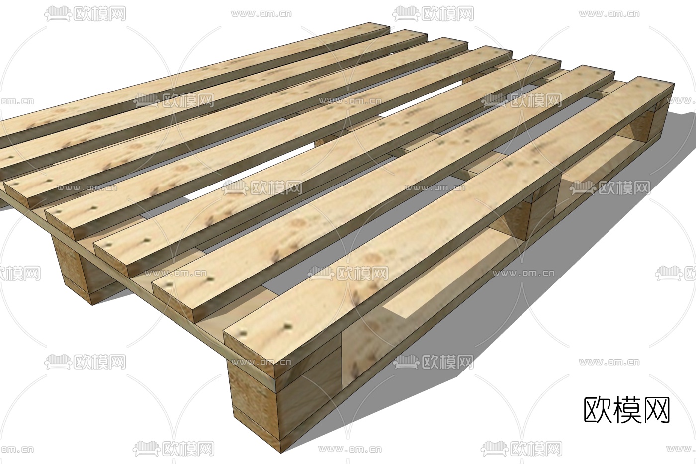 工业风实木置物架免费su模型下载